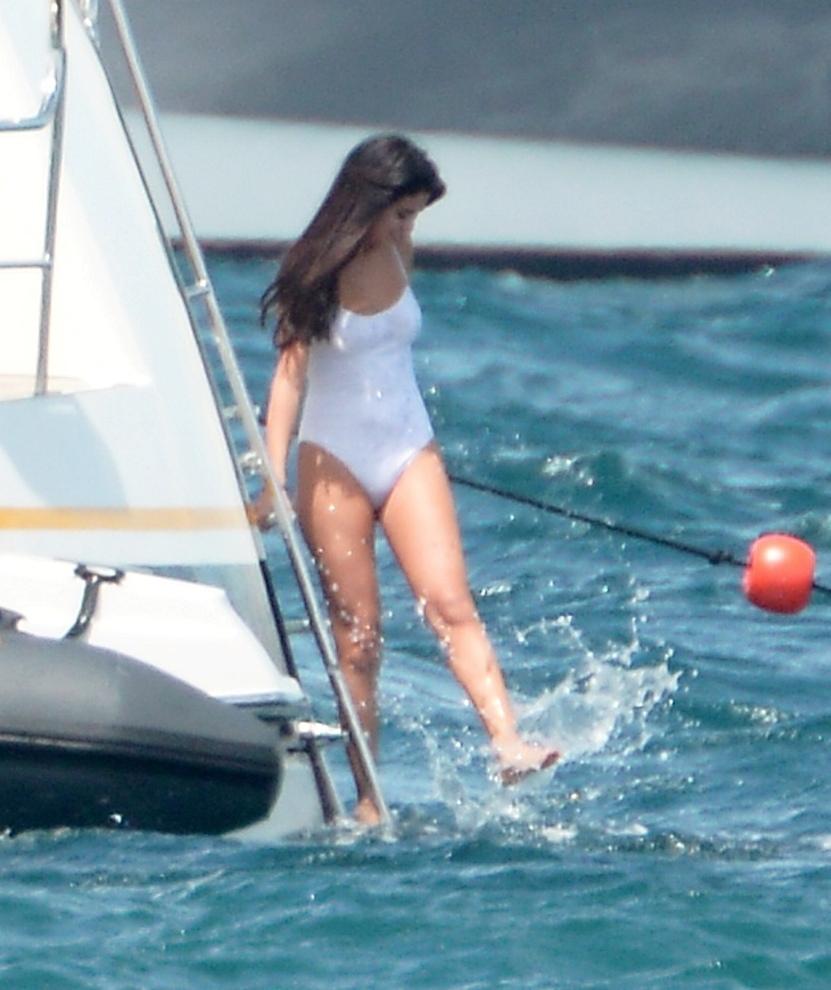 Selena Gomez See Through One Piece Set Leaked 0021
