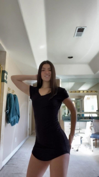 Charli D’Amelio See-Through Mini Dress Dance Video Leaked