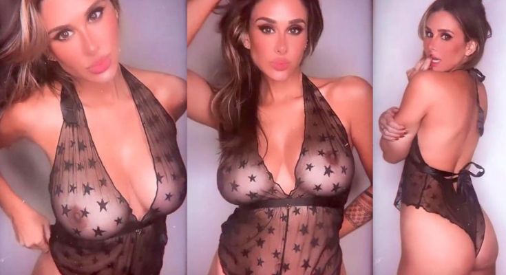Brittany Furlan Big Tits See Through Lingerie Video Leaked