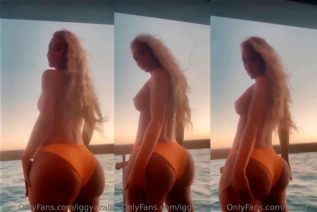 Iggy Azalea Topless Boob Slip On Boat Video Leaked