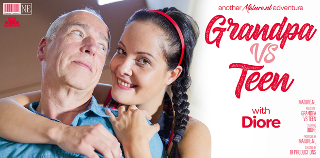 Mature NL – Diore – Horny old grandpa bumps into a naughty teen and they end up having sex!