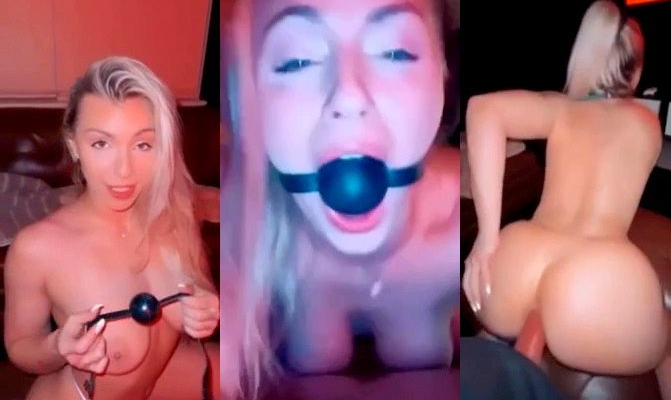 Therealbrittfit Ball Gag Anal Sex Tape Ppv Video Leaked