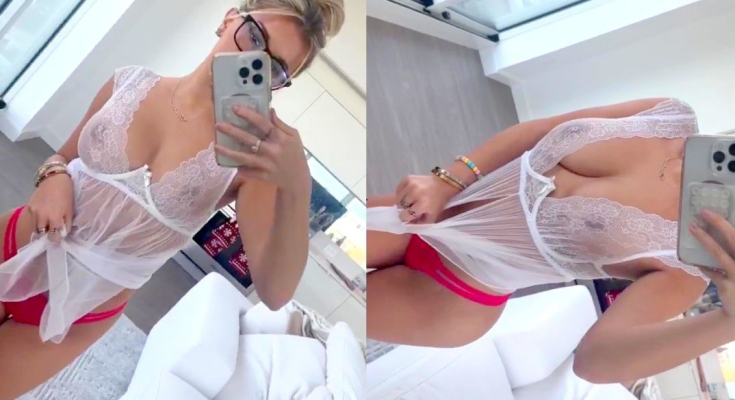Breckie Hill Boobs See Through Selfie Ppv Video Leaked