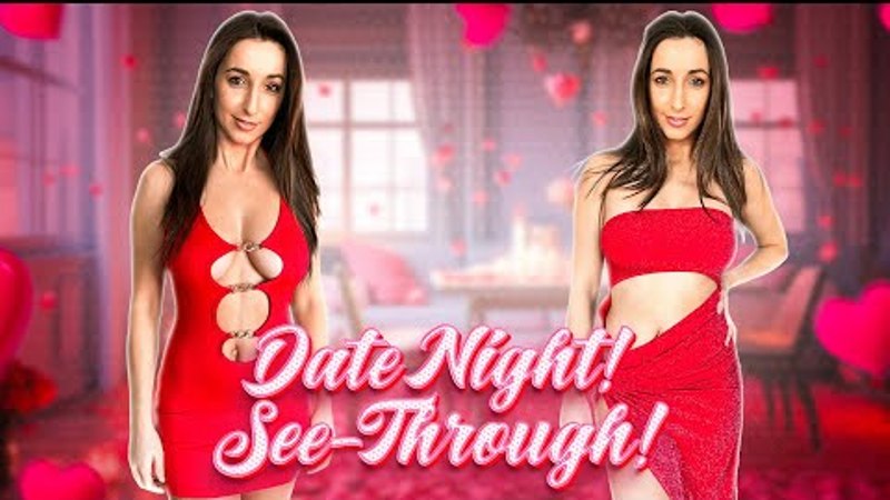 Christina Khalil Date Night See Through Try On Video 2