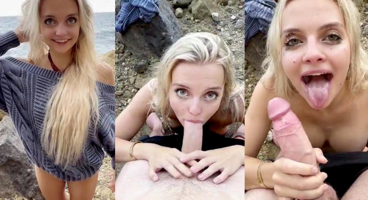 Trippie Bri Beach Blowjob With Cum Swallow Video Leaked