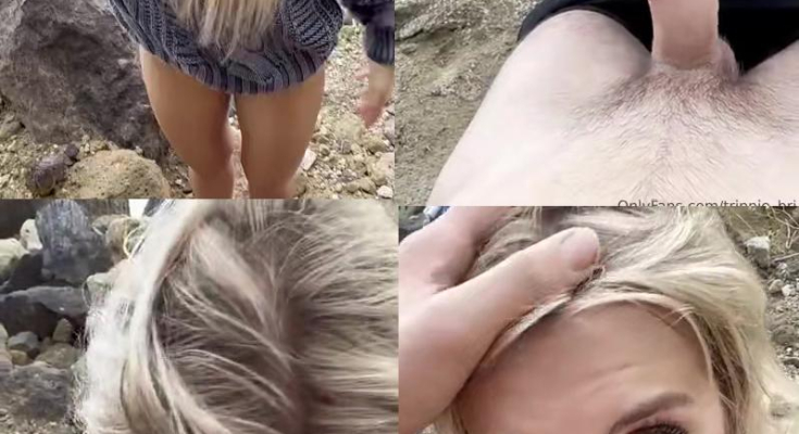 Trippie Bri Topless Beach Blowjob Onlyfans Video Leaked