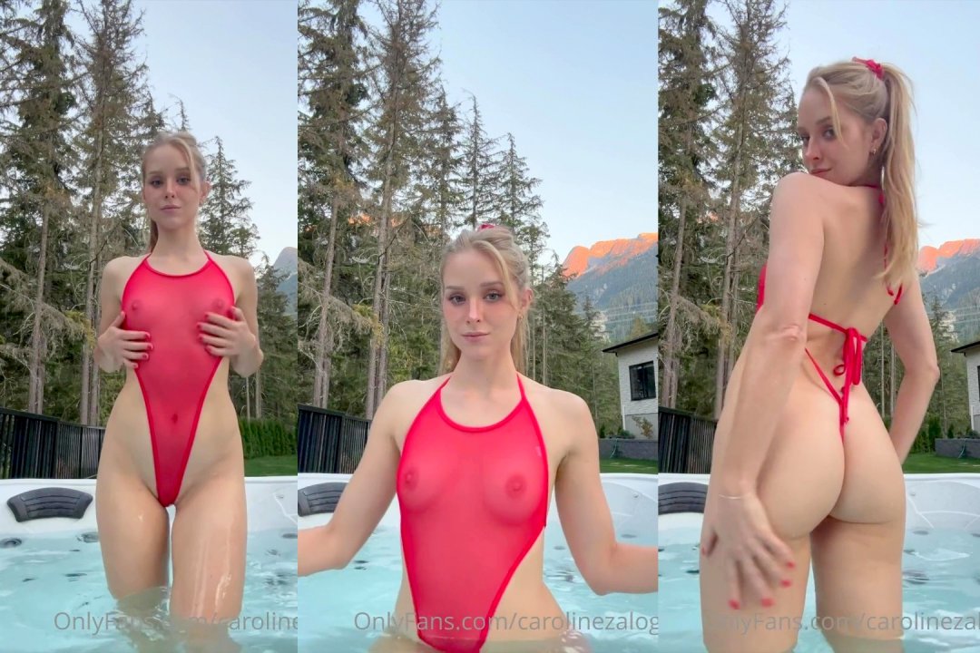 Caroline Zalog Wet See Through In Hot Tub Video Leaked Caroline Zalog Wet See Through In Hot Tub Video Leaked