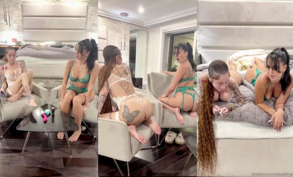 Bhad Bhabie & Camilla Araujo Bedroom Lingerie Tease Video
